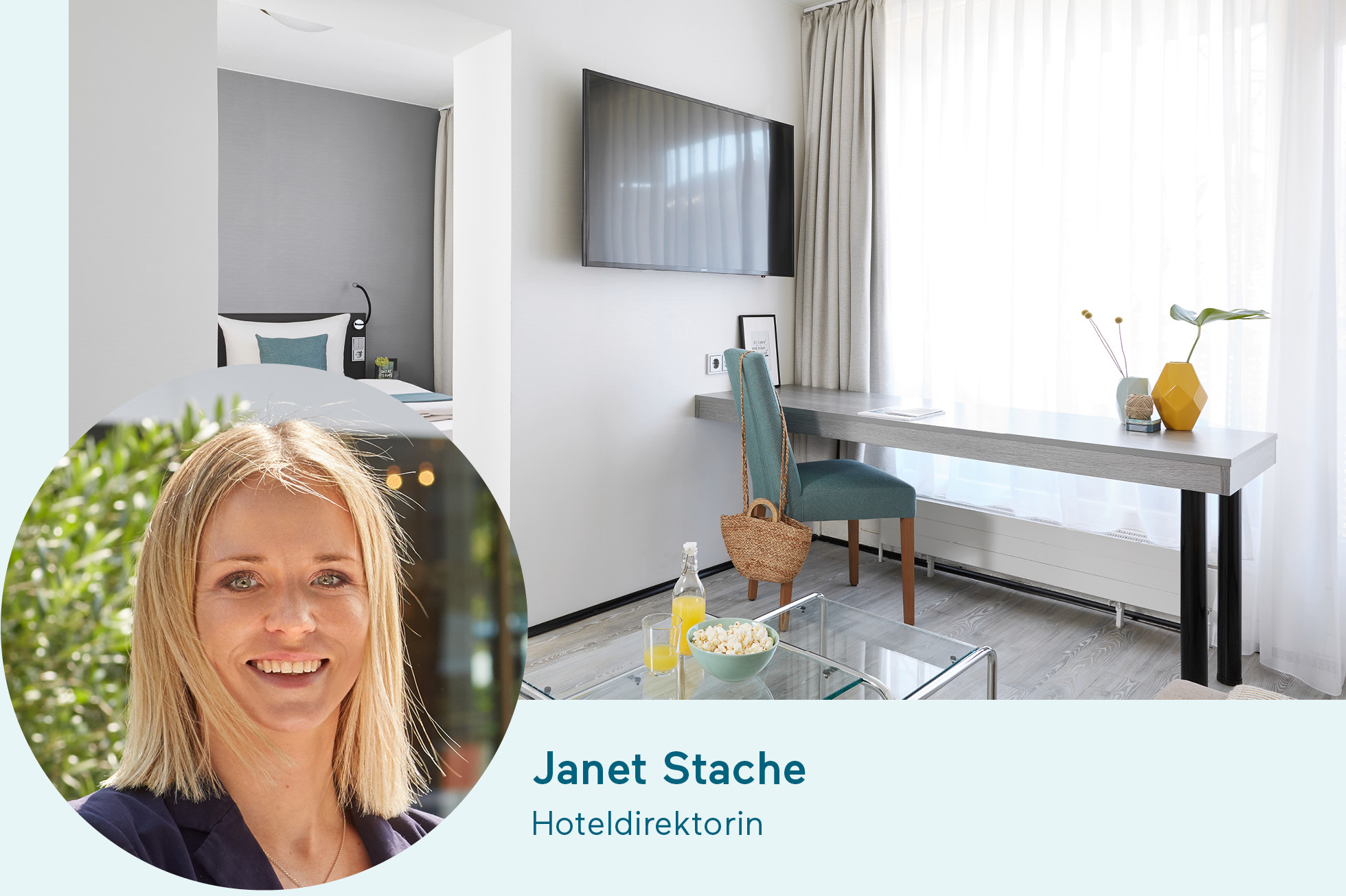 Direktorin Living Hotel am Olympiapark Direktorin mit Zimmer im Hotel