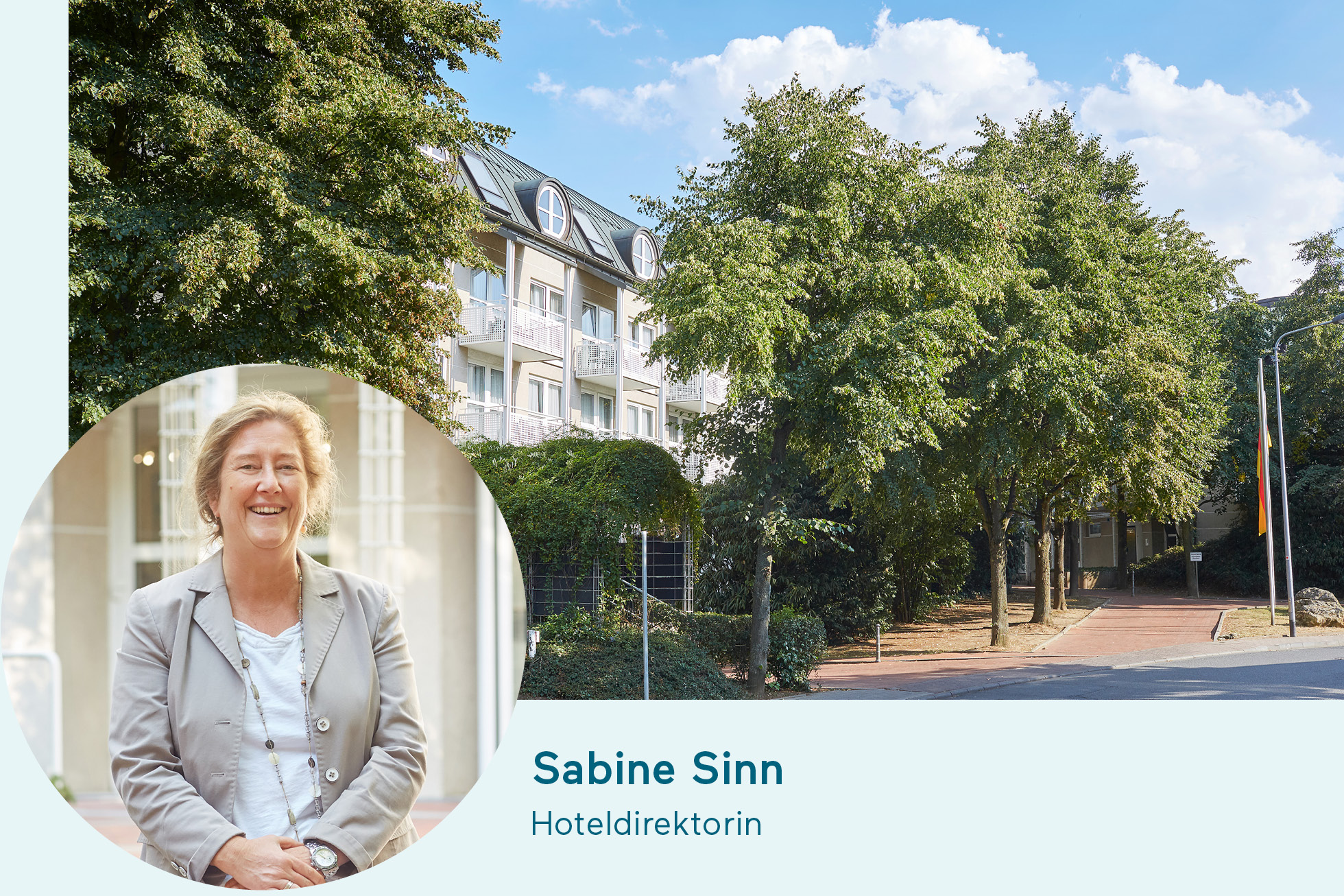 Direktorin Living Hotel Appartements Johann Wolfgang Direktorin mit Außenfassade des Hotels