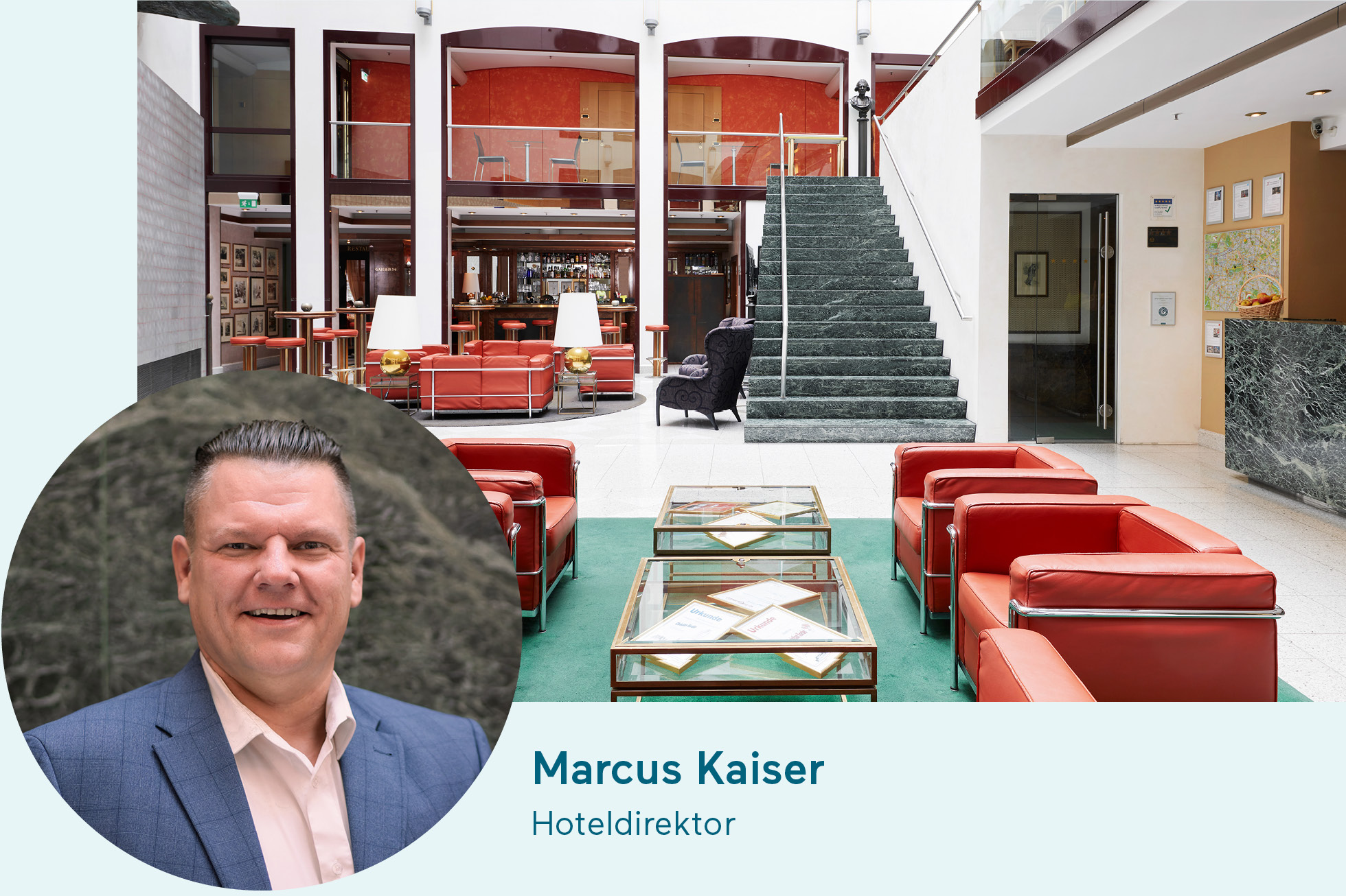 Direktor Living Hotel Großer Kurfürst Direktor mit Eingangsbereich des Hotels