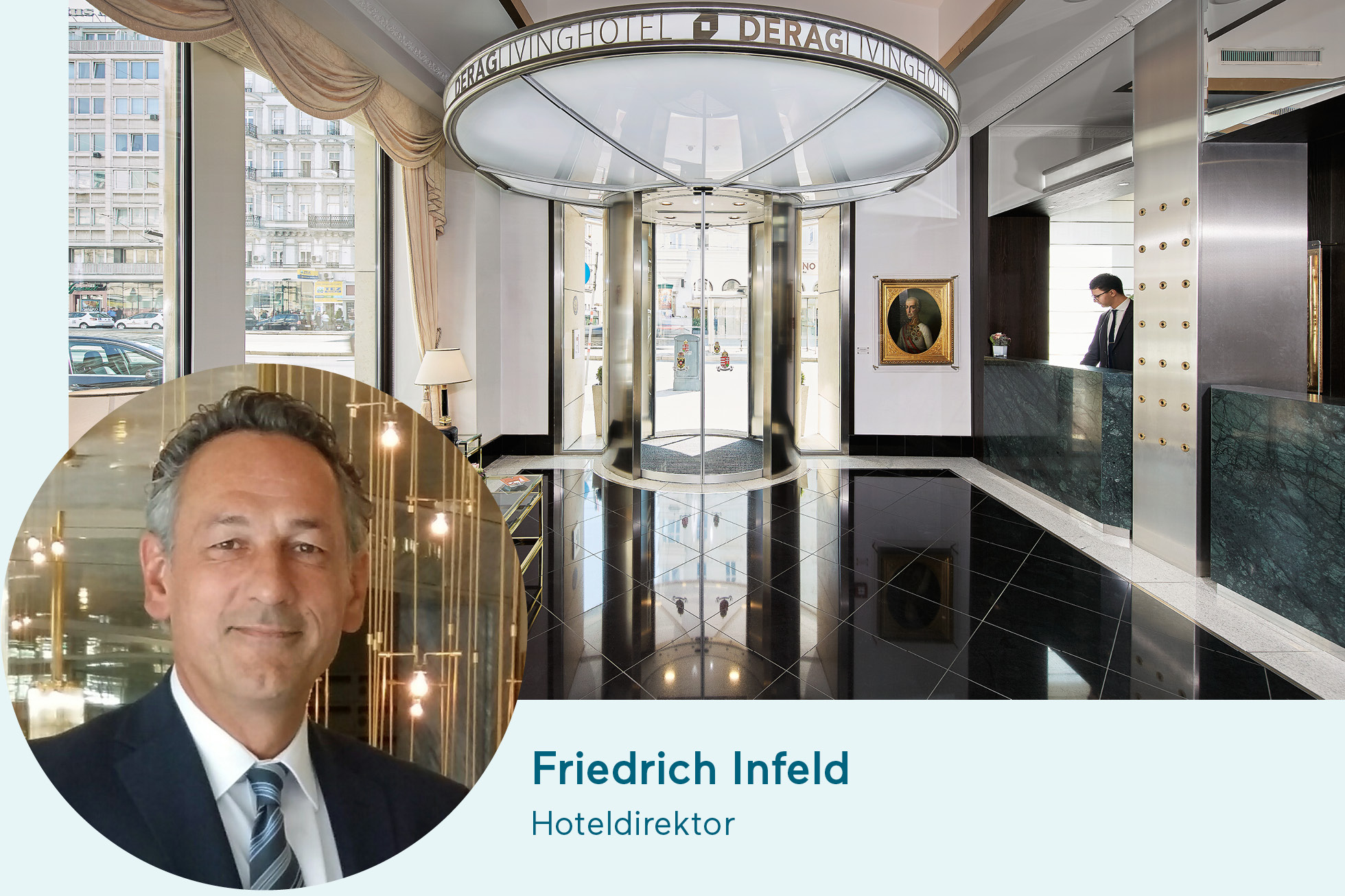 Direktor Living Hotel an der Oper Hoteldirektor und Eingangsbereich des Hotels